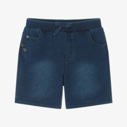 Boboli-Boys Denim-Inspired Cotton Shorts | Childrensalon Outlet