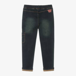 Boboli-Boys Faded Blue Denim Trousers | Childrensalon Outlet