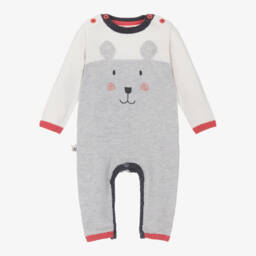 Boboli-Boys Ivory Bear Playsuit | Childrensalon Outlet