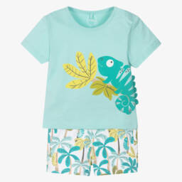 Boboli-Комплект синих шорт для мальчиков Джунгли Приключение | Childrensalon Outlet