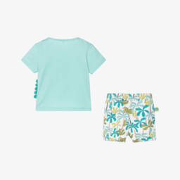 Boboli-Комплект синих шорт для мальчиков Джунгли Приключение | Childrensalon Outlet