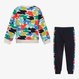 Boboli-Boys Multi Print Tracksuit | Childrensalon Outlet