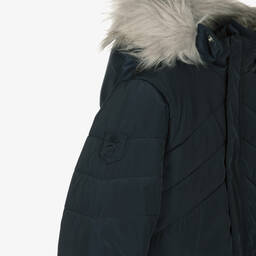 Boboli-معطف هودي لون كحلي للأولاد | Childrensalon Outlet