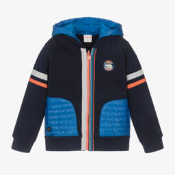 Boboli-Boys Navy Zip Jacket | Childrensalon Outlet