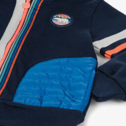 Boboli-Boys Navy Zip Jacket | Childrensalon Outlet