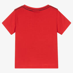 Boboli-Красная хлопковая футболка с тигром | Childrensalon Outlet