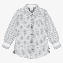 Boboli-طقم بنطلون قطن لون رمادي وأحمر للأولاد | Childrensalon Outlet