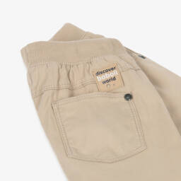 Boboli-Boys Taupe Cotton Twill Shorts | Childrensalon Outlet