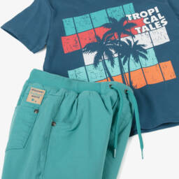 Boboli-Комплект для мальчиков Тропическое синее приключение | Childrensalon Outlet