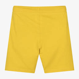 Boboli-Boys Yellow Cotton Drawstring Shorts | Childrensalon Outlet