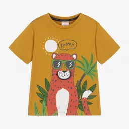 Boboli-Желтая хлопковая футболка для мальчиков | Childrensalon Outlet