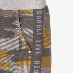 Boboli-Boys Yellow & Grey Shorts Set | Childrensalon Outlet