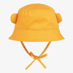 Boboli-Boys Yellow Tiger Cotton Sun Hat | Childrensalon Outlet