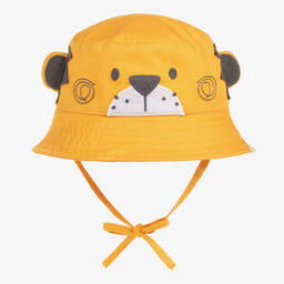Boboli-Boys Yellow Tiger Cotton Sun Hat | Childrensalon Outlet