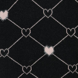 Bobux-فستان بطبعة قلوب قطن محبوك لون أسود | Childrensalon Outlet