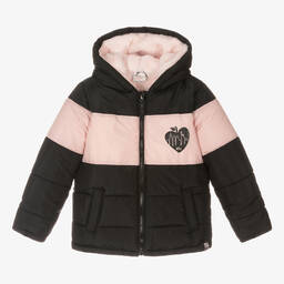 Boboli-Girls Black Puffer Jacket | Childrensalon Outlet