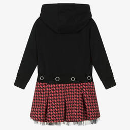 Boboli-Черно-красное платье с капюшоном | Childrensalon Outlet