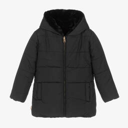 Boboli-Черный двусторонний пуховик | Childrensalon Outlet