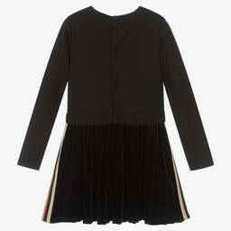 Boboli-Черное велюровое платье для девочек | Childrensalon Outlet