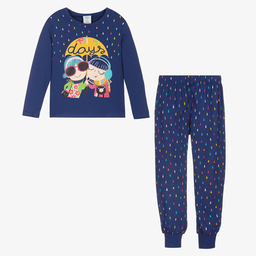 Bobux-بيجاما قطن لون أزرق للبنات | Childrensalon Outlet