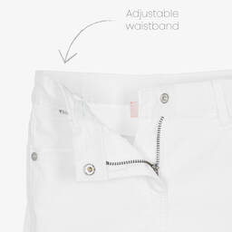 Boboli-Girls Blue & White Worm Shorts Set | Childrensalon Outlet