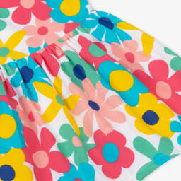 Boboli-Яркое хлопковое платье для девочек с цветочным принтом | Childrensalon Outlet