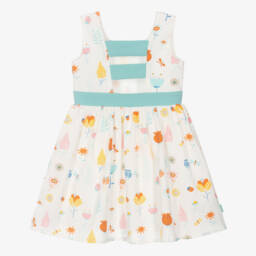 Boboli-فستان قطني مزهر للبنات | Childrensalon Outlet