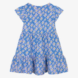 Boboli-فستان قطني بنمط A-Line مزين بالورود للبنات | Childrensalon Outlet