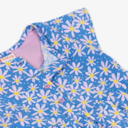 Boboli-فستان قطني بنمط A-Line مزين بالورود للبنات | Childrensalon Outlet