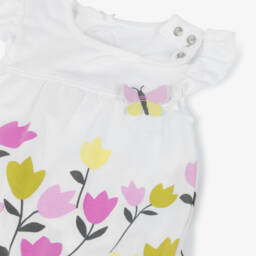 Boboli-Girls' Cotton Blossoms Summer Romper | Childrensalon Outlet