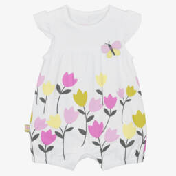 Boboli-Girls' Cotton Blossoms Summer Romper | Childrensalon Outlet