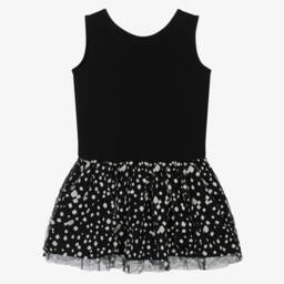Boboli-Girls Elegant Black Diamond Dress | Childrensalon Outlet