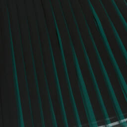 Boboli-Girls Emerald Pleated Chiffon Skirt | Childrensalon Outlet