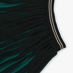 Boboli-Girls Emerald Pleated Chiffon Skirt | Childrensalon Outlet