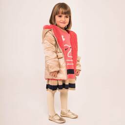 Boboli-Girls Faux Fur Reversible Coat | Childrensalon Outlet