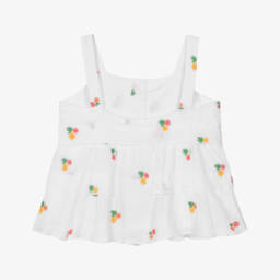 Boboli-Блузка из хлопка с цветочным узором для девочек | Childrensalon Outlet