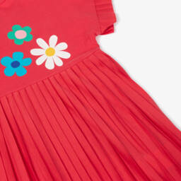 Boboli-فستان قطني وردي مزهر للبنات | Childrensalon Outlet