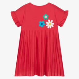 Boboli-فستان قطني وردي مزهر للبنات | Childrensalon Outlet