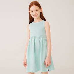 Boboli-Зеленое платье в тонкую полоску | Childrensalon Outlet