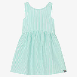 Boboli-Зеленое платье в тонкую полоску | Childrensalon Outlet