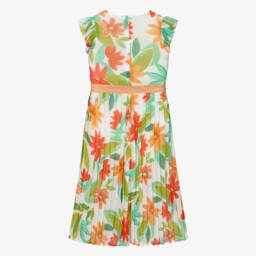 Boboli-Girls Ivory Blossom Crêpe Romper | Childrensalon Outlet