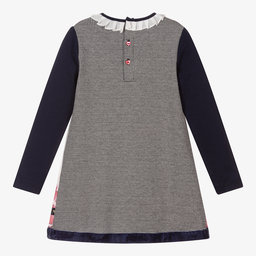 Boboli-Girls Ivory & Blue Dress Set | Childrensalon Outlet