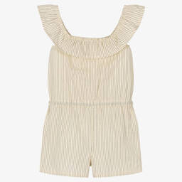 بوبولي-بلاي سوت قطن لون عاجي للبنات | Childrensalon Outlet