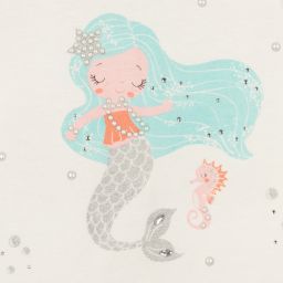 Boboli-Girls Ivory Mermaid T-Shirt | Childrensalon Outlet