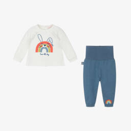 Boboli-Girls Ivory Rainbow Sweatshirt Set | Childrensalon Outlet