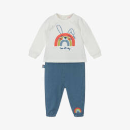 Boboli-Girls Ivory Rainbow Sweatshirt Set | Childrensalon Outlet
