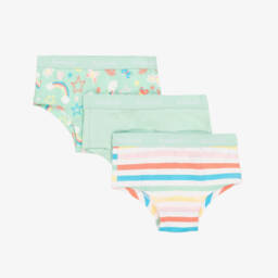 Boboli-Girls Jade Cotton Briefs Trio | Childrensalon Outlet
