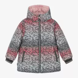 Boboli-Girls Metallic Pink Hooded Jacket | Childrensalon Outlet