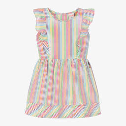 Boboli-Girls Multicolour Striped Cotton Dress | Childrensalon Outlet