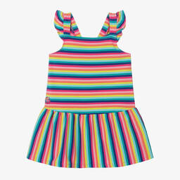 Boboli-Girls Multicolour Striped Cotton Dress | Childrensalon Outlet